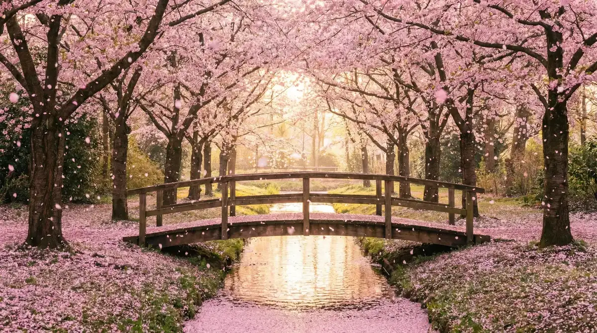 樱花桥畔 - 老湿机电影院免费视频 唯美风景